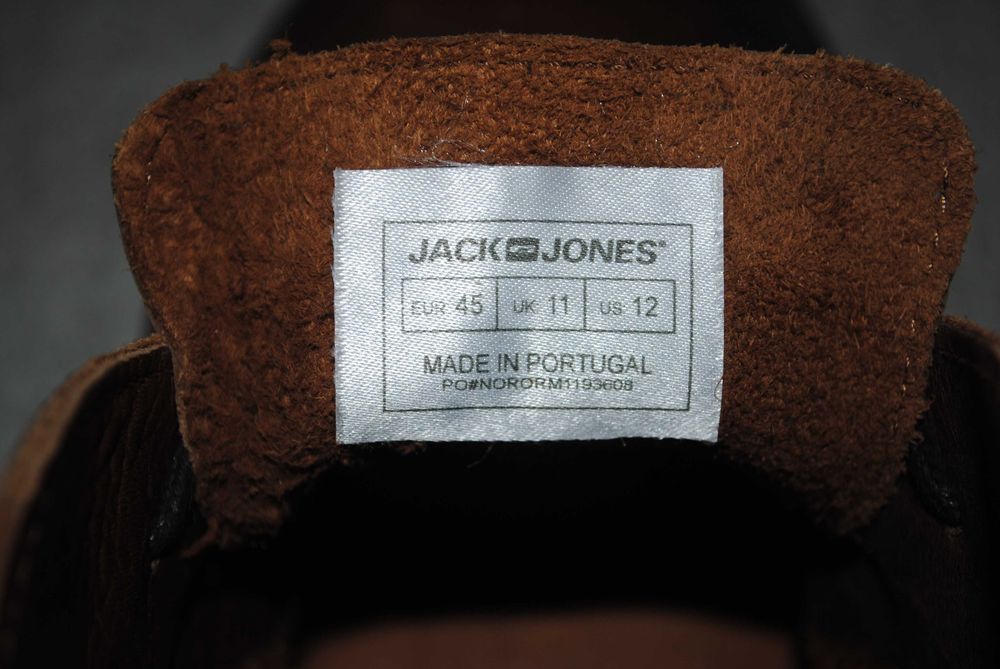 Skórzane buty Jack & Jones Premium roz 45/46