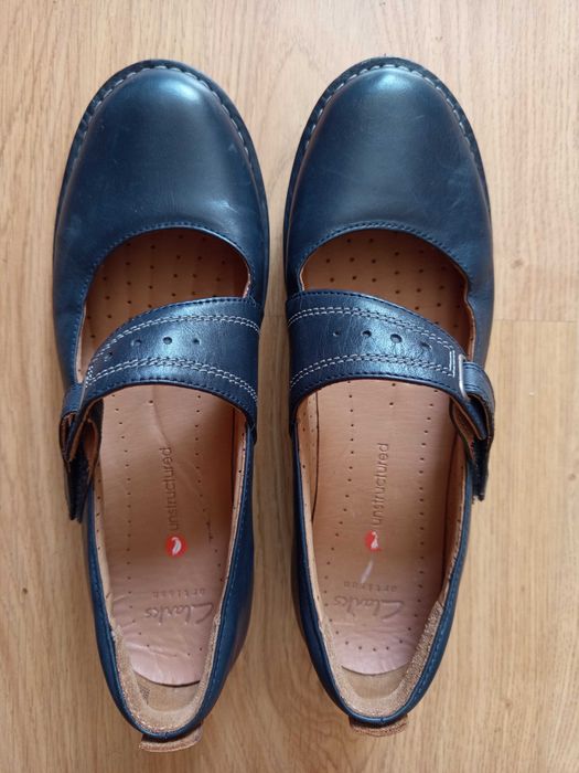 Женские новые кожаные туфли Clarks 41 p.