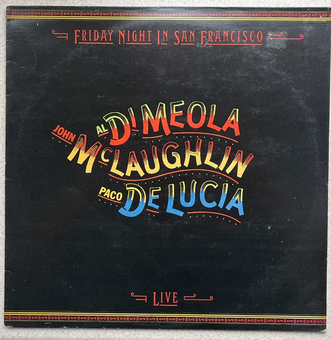 Paco de Lucia McLaughin Meola NIght in San Francisco winyl UK EX+