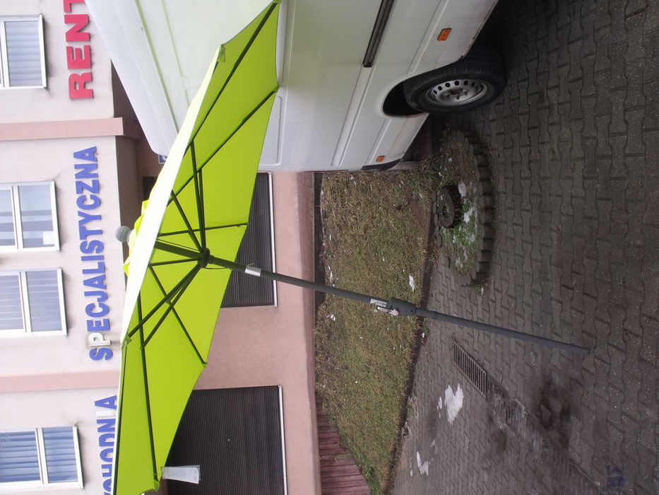 Parasol ogrodowy okrągły 270cm Schneider HARLEM zielony