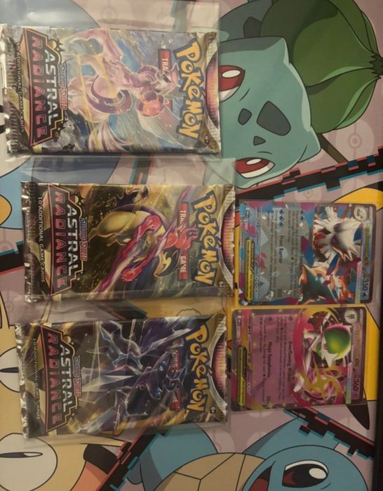 Karty pokemon 3 boostery sword&shield astral radiance