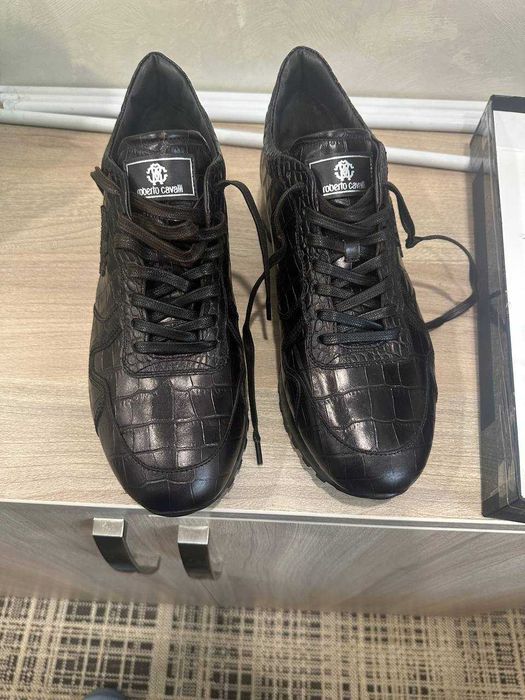 Чоловічі Кроссівкі Roberto Cavalli  Італія Оригінал 100% Шкіра