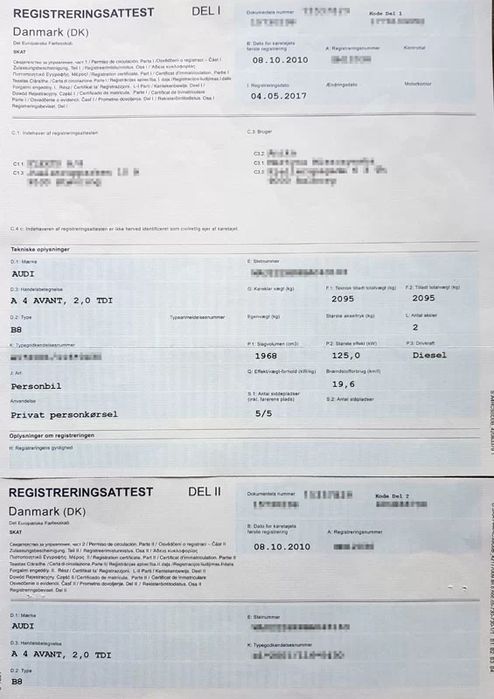 Zaginiony duński dowód rejestracyjny? Rejestracja pojazdów DANIA