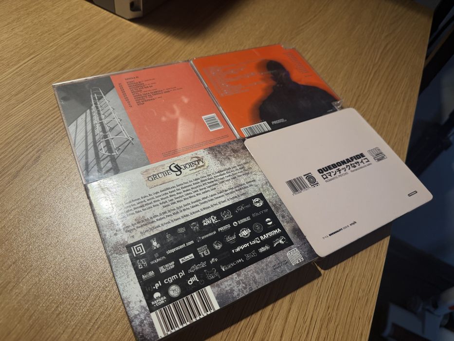 Zestaw Płyt CD Rap: Quebonafide, Płomień 81, Wojtek Sokół, Grube Jointy. Stan BdB!