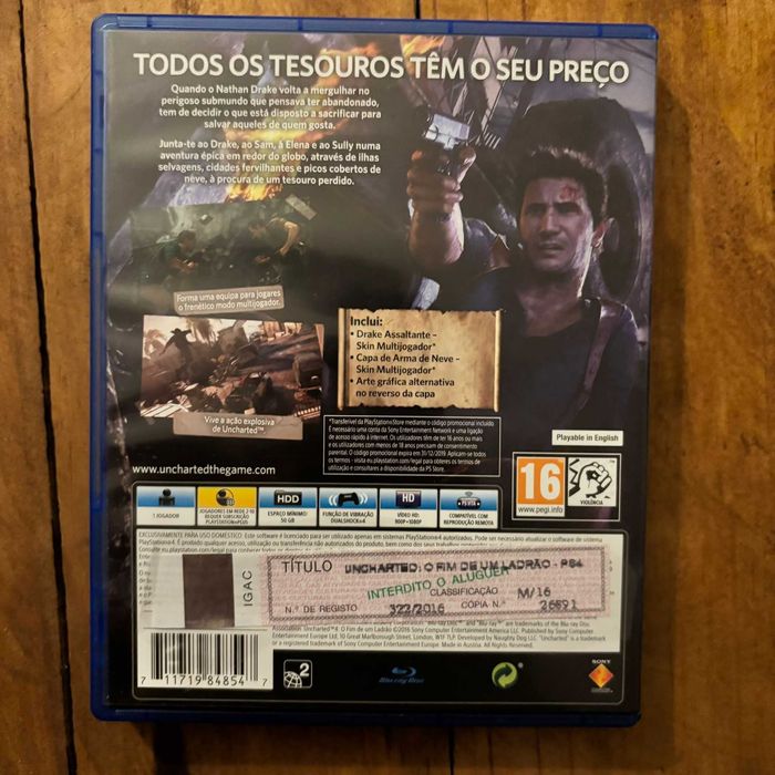 Uncharted 4 para PS4