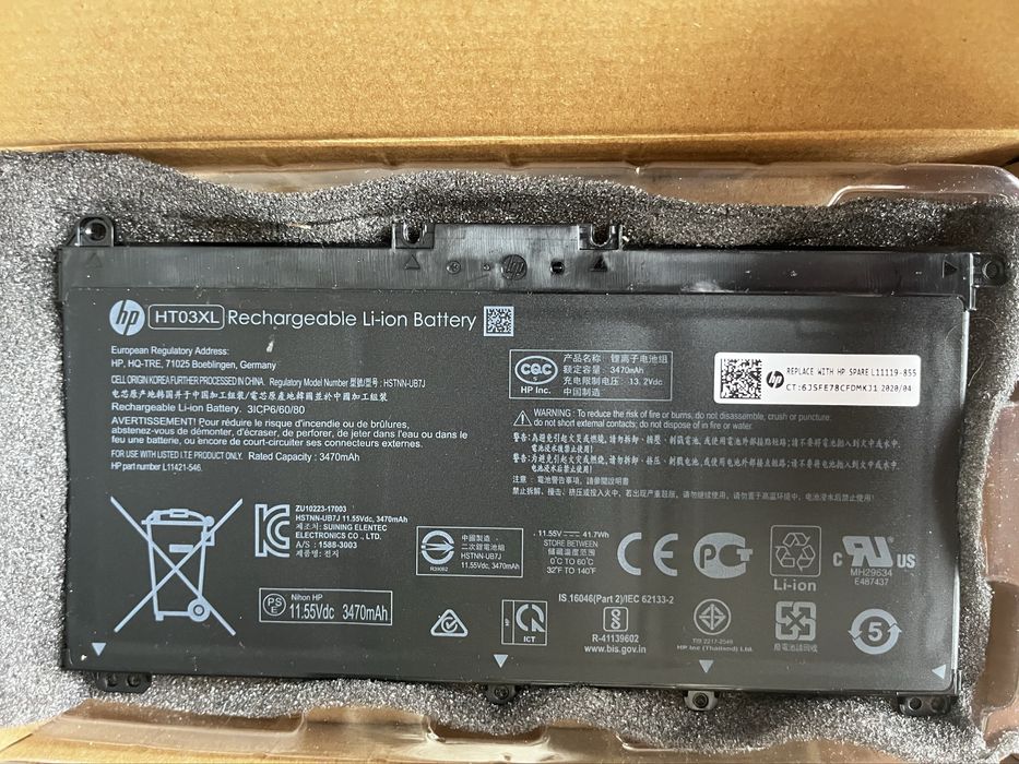 HP HT03XL  Оригінальний акумулятор, гарантія