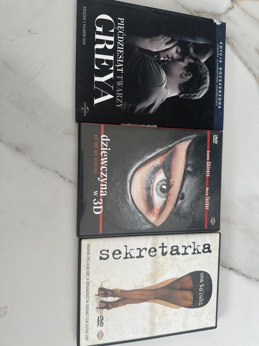 3 filmy dvd 50 twarzy greya, sekretarka