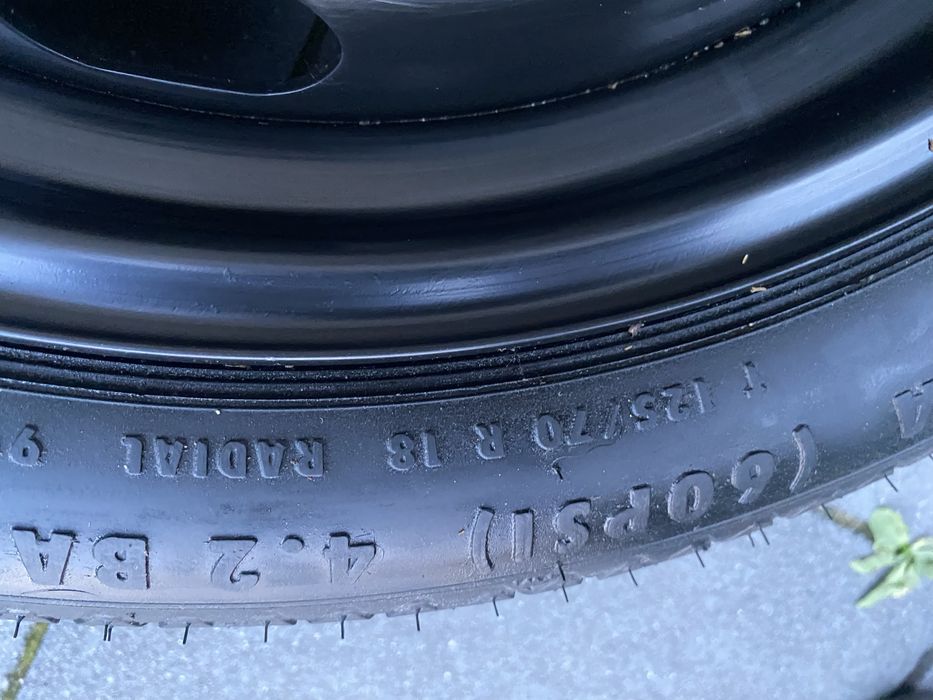 Koło dojazdowe Volkswagen VW 125/70R18 5x112