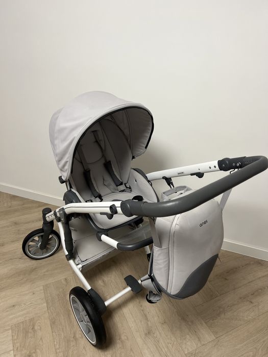 Wózek anex m type szaro-bialy 2w1