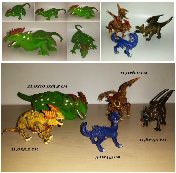Игрушки разные динозавры сюжетные фигурки Драконы Динозавры