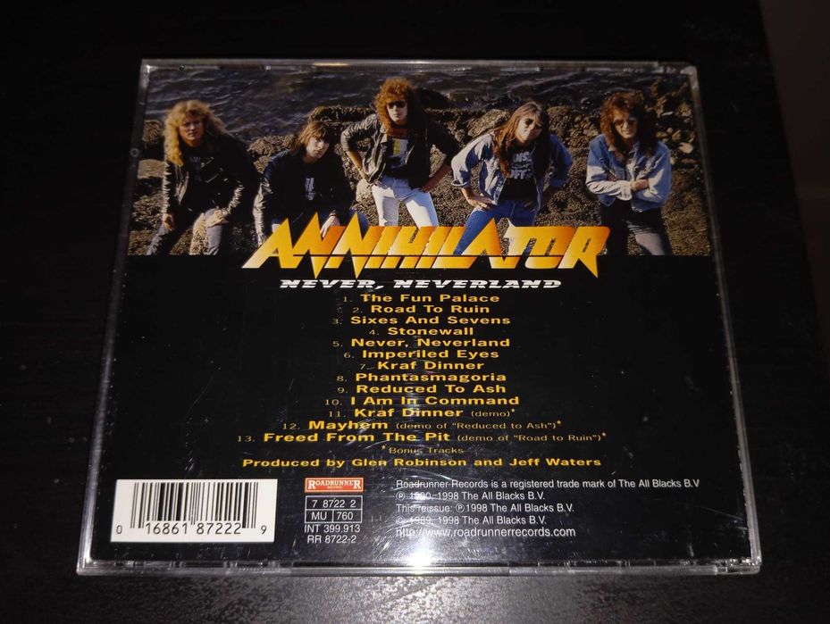 Annihilator - Never, Neverland CD