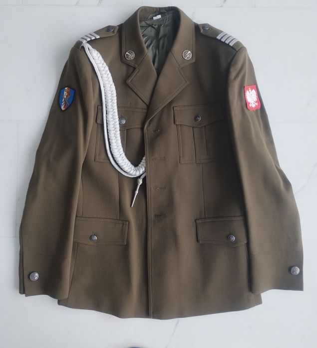 Mundur wyjściowy płaszcz wojska lądowe