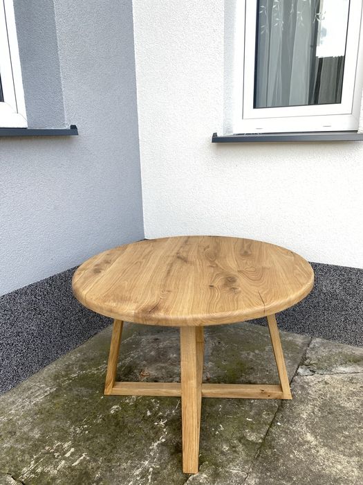 Dębowy stolik kawowy (rekodzieło,loft,salon)