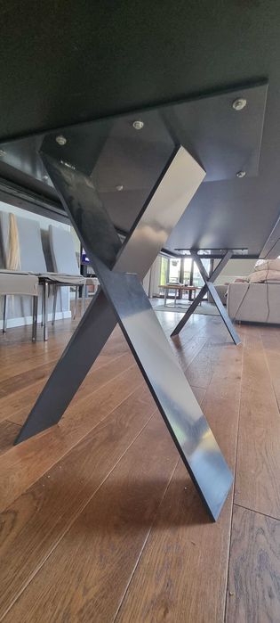 Stół z mdf pokryty fornirem 250x100x76