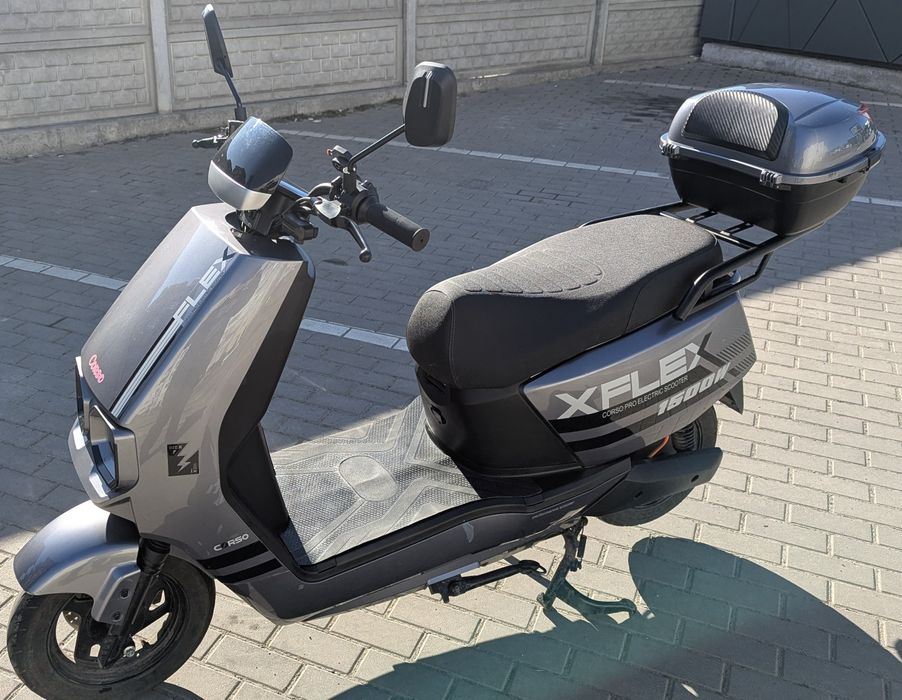 Електроскутер Corso Flex 1500W | Посилені АКБ 35Ah (Графен) | 72V