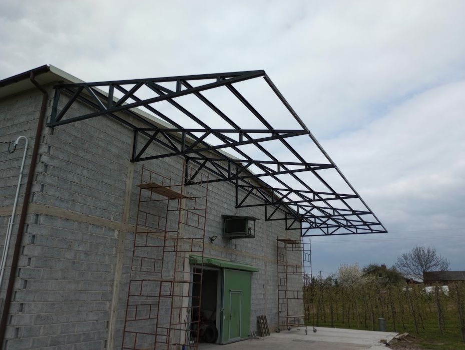 Kratownice, bindry, hala, wiata,konstrukcje dachowe, stalowe