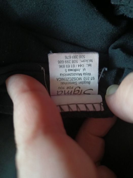 Spodnie czarne kant 40