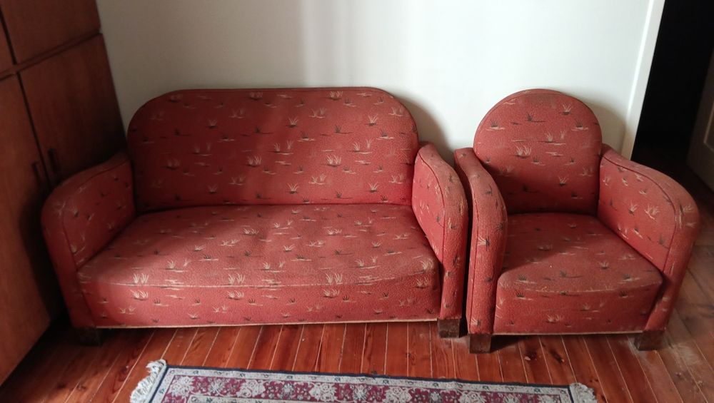 Conjunto de sofás art deco