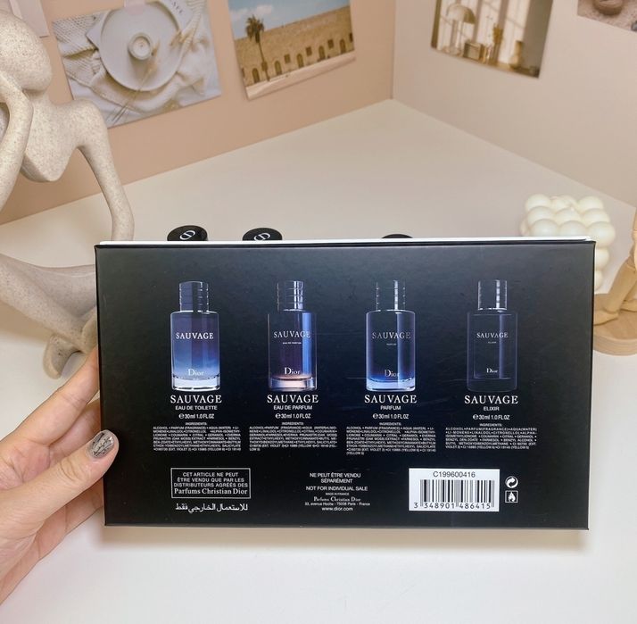 Dior Sauvage / Wilderness – zestaw 4×30 ml