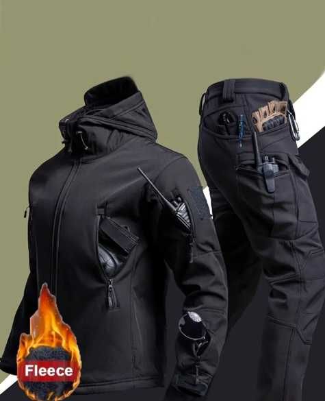 Костюм тактичний для туризму, військовий софтшел на флісі