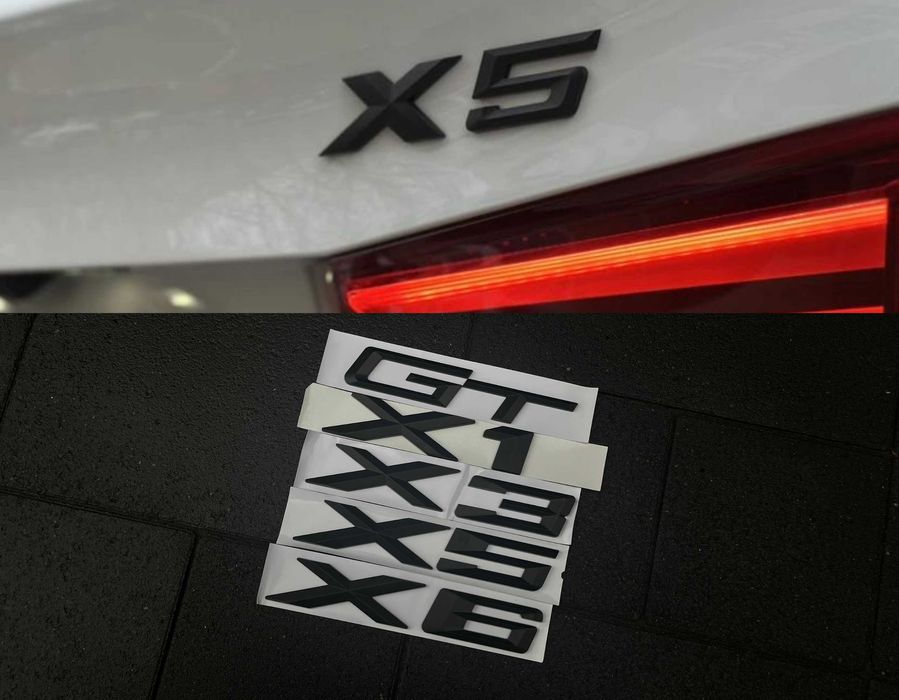 Шильдик наклейка цифры на багажник BMW GT X6 X5 X3 X1 БМВ емблема