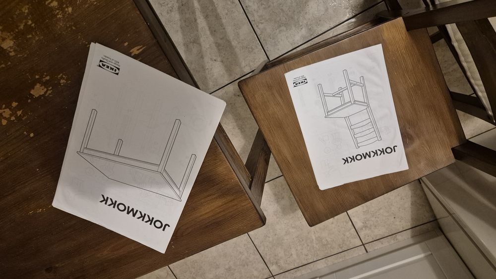 Drewniany stól i 4 krzesła Ikea Jokkmokk