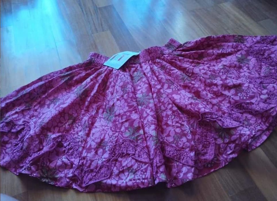 Túnica rosa florida 7-8 anos da marca Orchestra