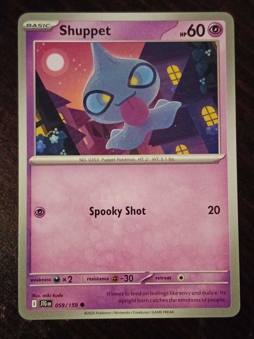 Shuppet 059/159 Karta POKEMON TCG Scarlet & Violet Journey Together