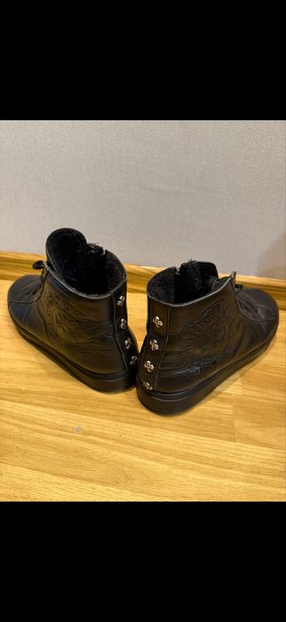 Ботинки  кожа