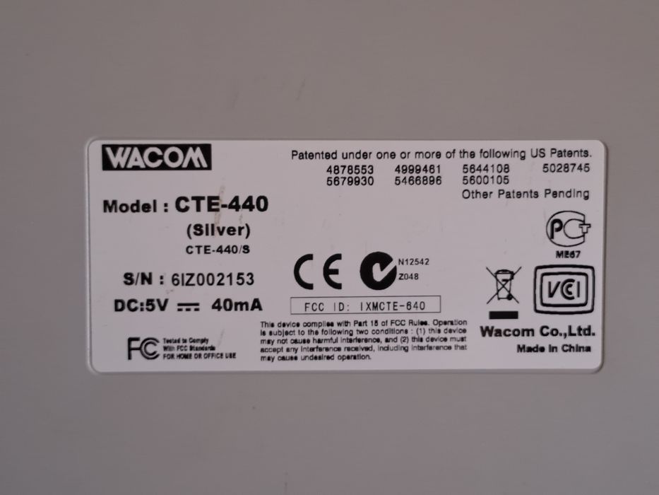 Mesa digitalizadora Wacom CTE-440