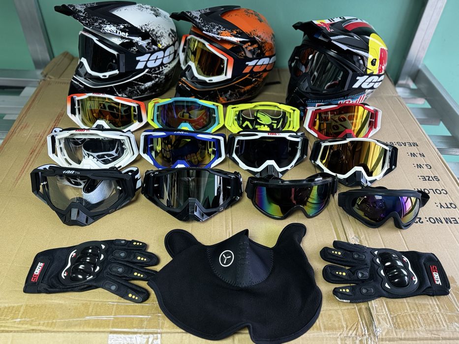 Кросовий мото шолом ендуро для мотокросу та квадроциклів