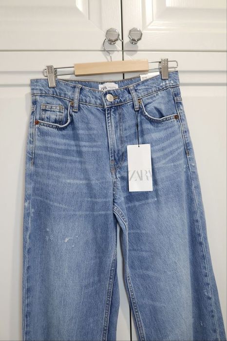 Джинси Zara Wide Leg 32 XXS нові з біркою блакитні прямі