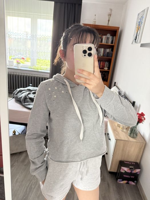 Szara bluza primark krótsza