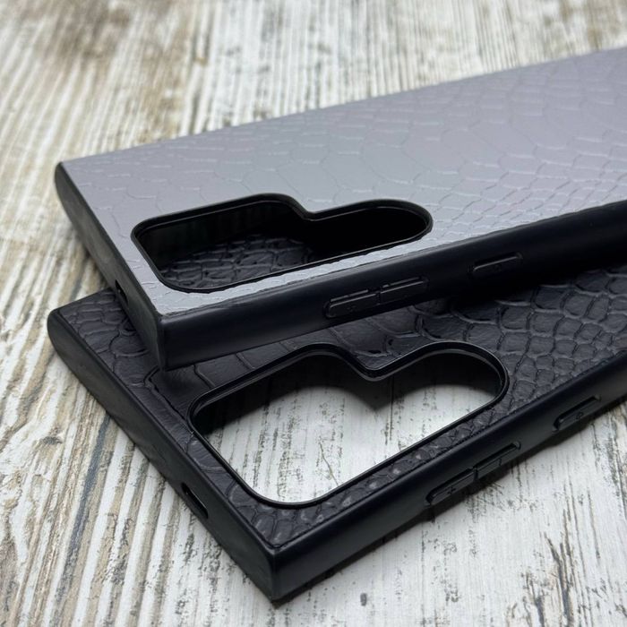 Чехол кожаный Python Case на Samsung S24 Ultra/ S24/ S24 Plus Чохол