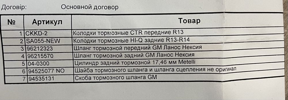 Запчастини на ланос