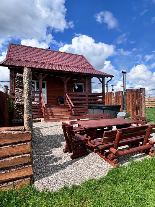 Domek z Balią nad jeziorem | Jacuzzi, Sauna, Basen, Kominek | Kaszuby