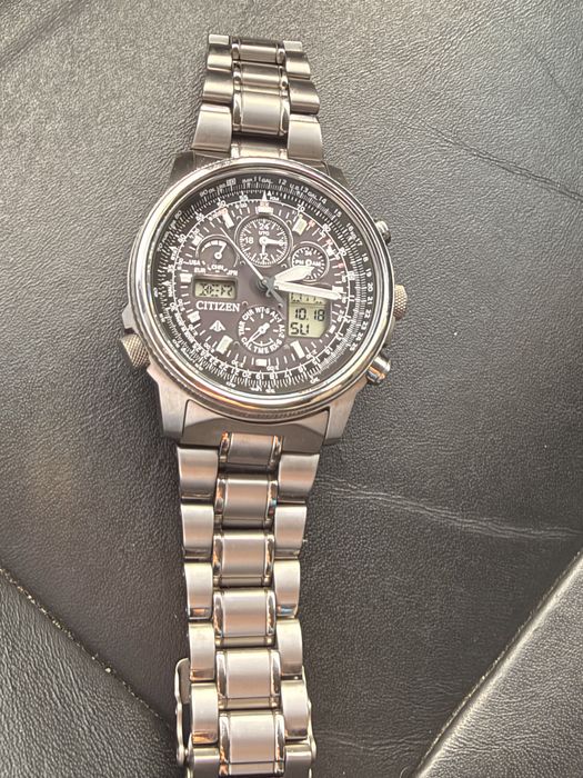 Tytanowy Citizen Promaster Sky - Funkuhr JY8020-52E