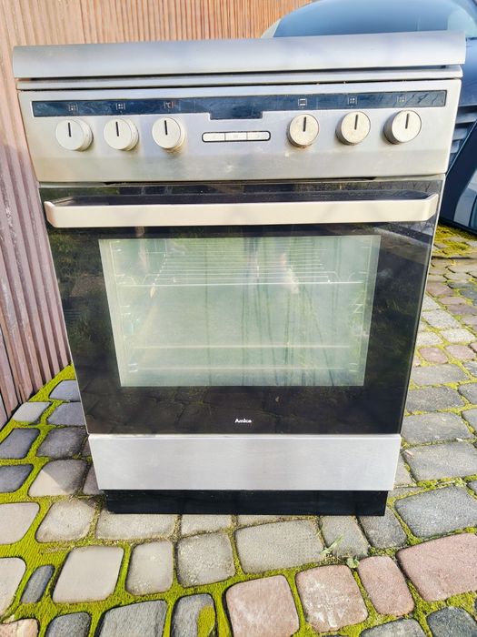 Kuchenka wolnostojąca gazowo - elektryczna Amica 60 termoobieg grill