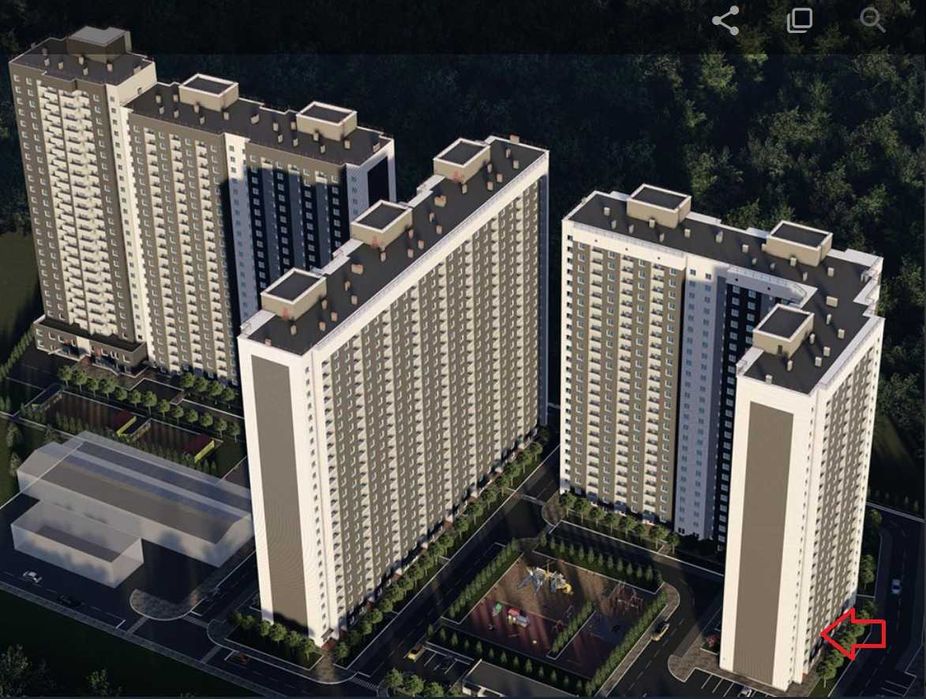 1- кімн квртира в ЖК Деснянський. Площа 48, 24 кв. м. єОселя