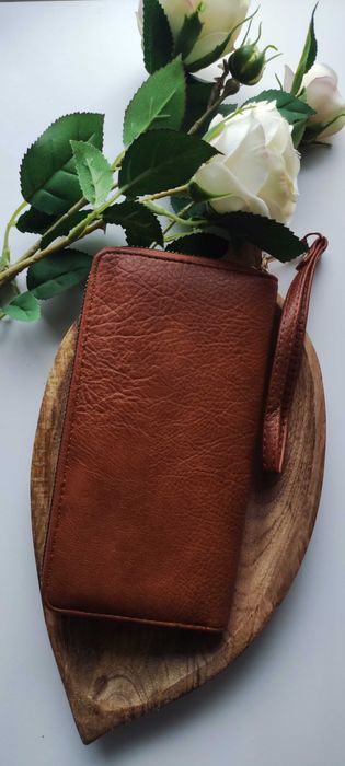 Brązowy Portfel damski