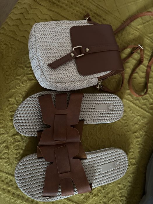 Zestaw klapki i torebka