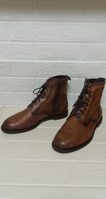 Шкіряні чоботи Zara 42р.