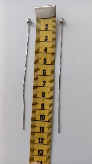 Срібні сережки протяжки