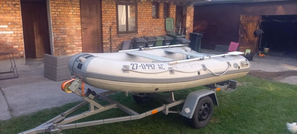 Ponton + przyczepa + silnik / Zamiana