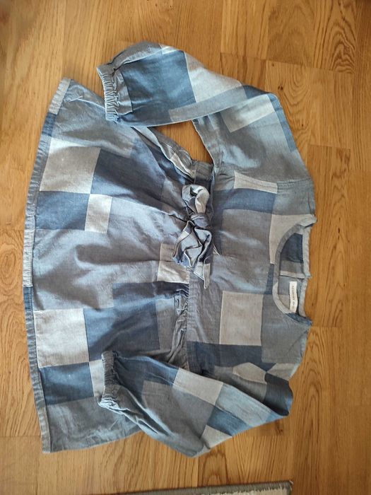 Niebieska w kwadraty koszula/tunika Reserved 104