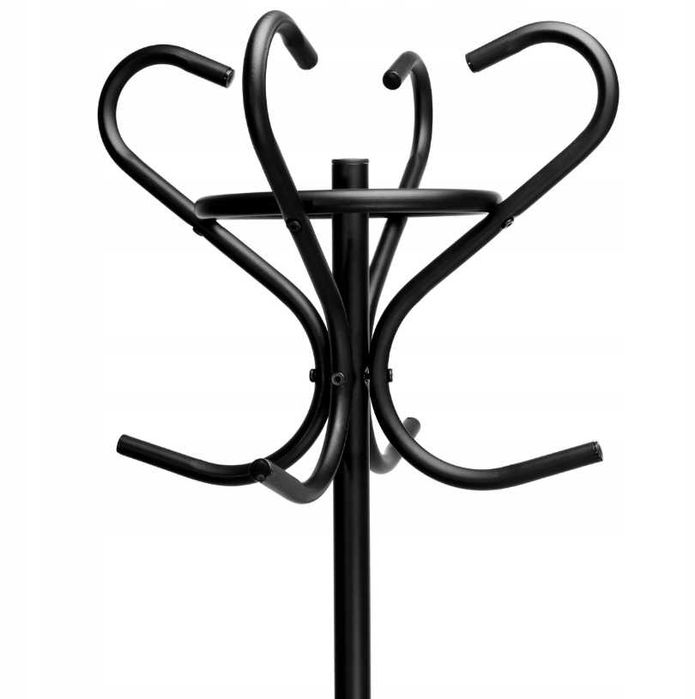 Wieszak Na Kurtki Ubrania Stojący Czarny Stojak Podłogowy - WYPRZEDAŻ