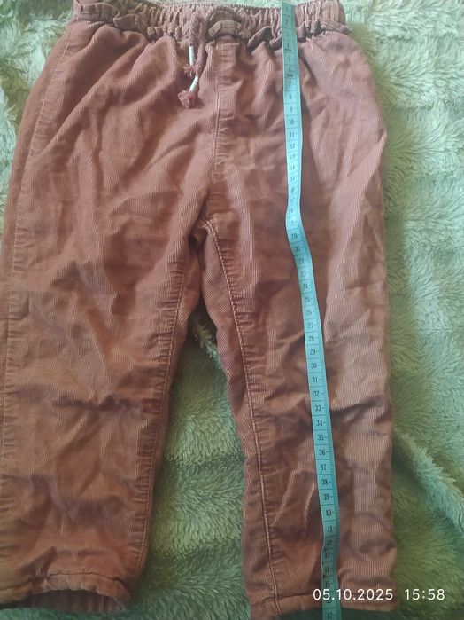 Утепленные штаны на девочку штани на флісі 80-86