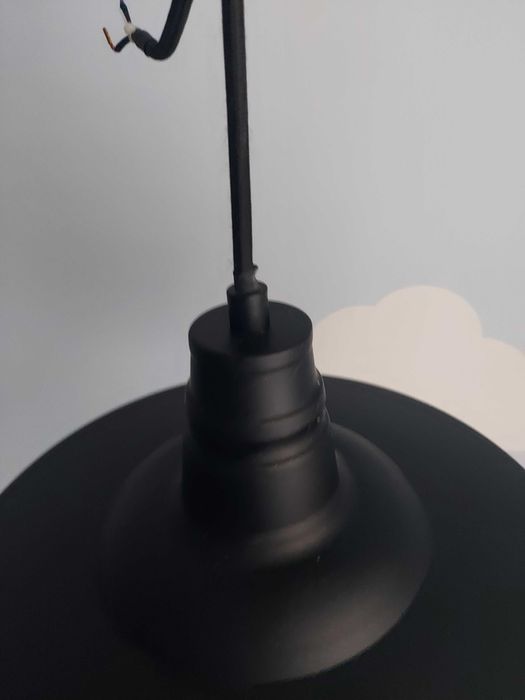 Lampa loft sufitowa czarna