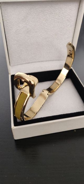 Pulseira Pinko verde e dourada