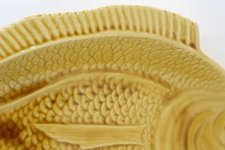 Grande Travessa Peixe Faiança das Caldas da Rainha 54 x 28 x 7 A cm